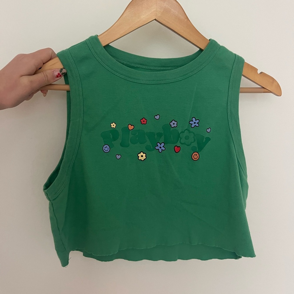 Playboy x pacsun is cropped tank top